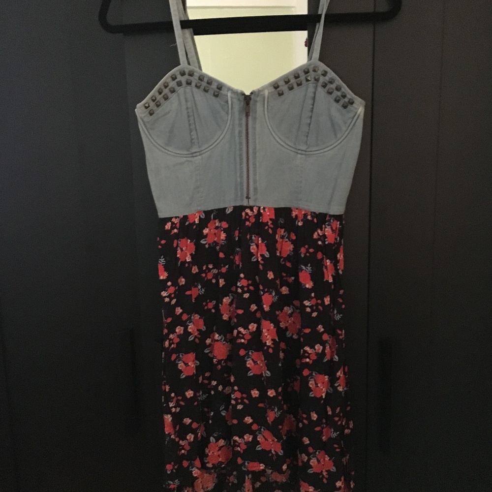 F21 Floral High Low Dress